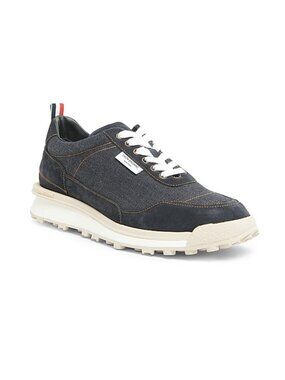 Thom Browne  Alumni Tech Denim Low-Top Sneakers